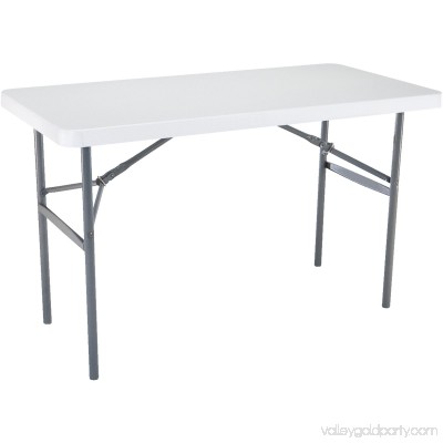Lifetime 4-foot Folding Table, Light Commercial, White Granite 554589342